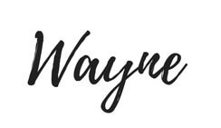 Wayne, handwritten