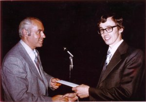 CMOS Awards shows Geoff Strong and Andre Robert.